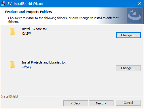 Products and Projects folders step