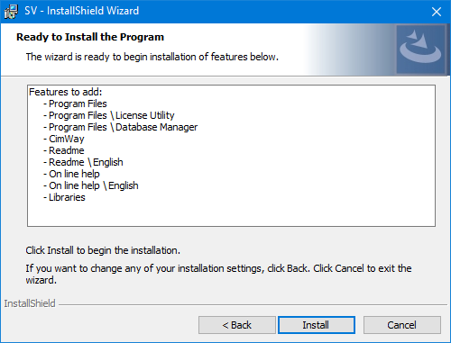 Ready to install step
