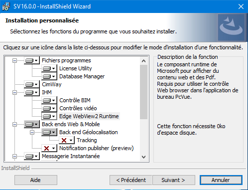 Etape sélection personnalisée