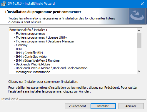 Etape prêt à installer
