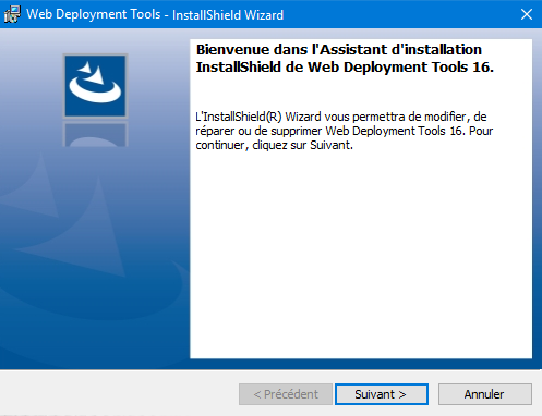 Bienvenue dans l'assistant d'installation